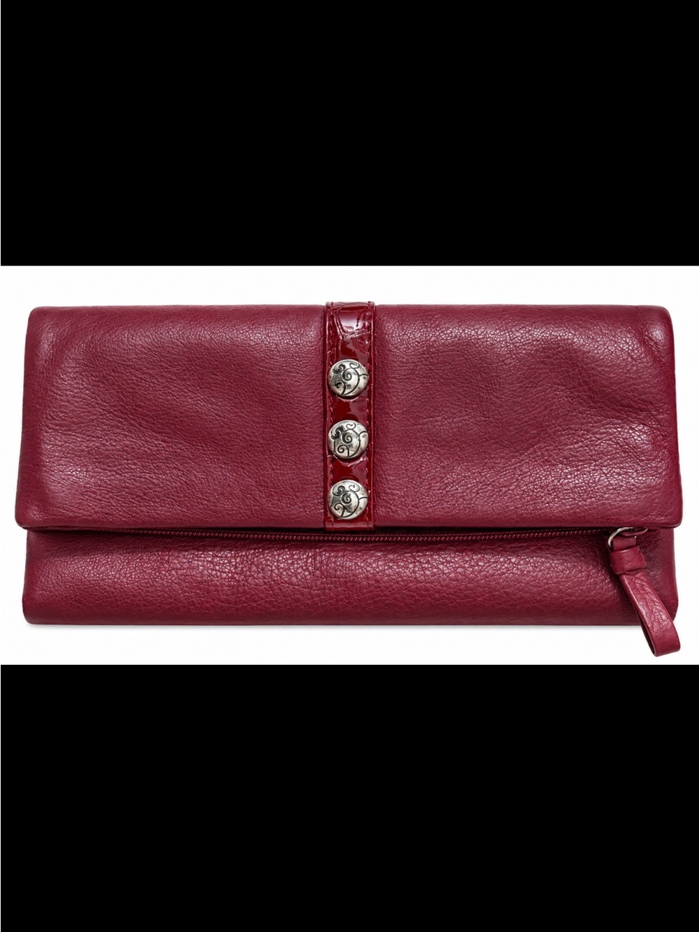 Brighton “Nolita” Flap Organizer Wallet in Deep Wine EUC MSRP $205
